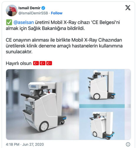 İsmail Demir Mobil X-ray