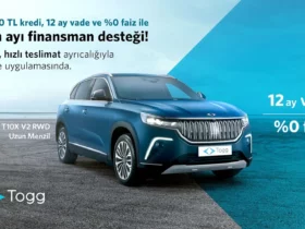Togg Nisan ayı %0 faizli Finansman Desteği
