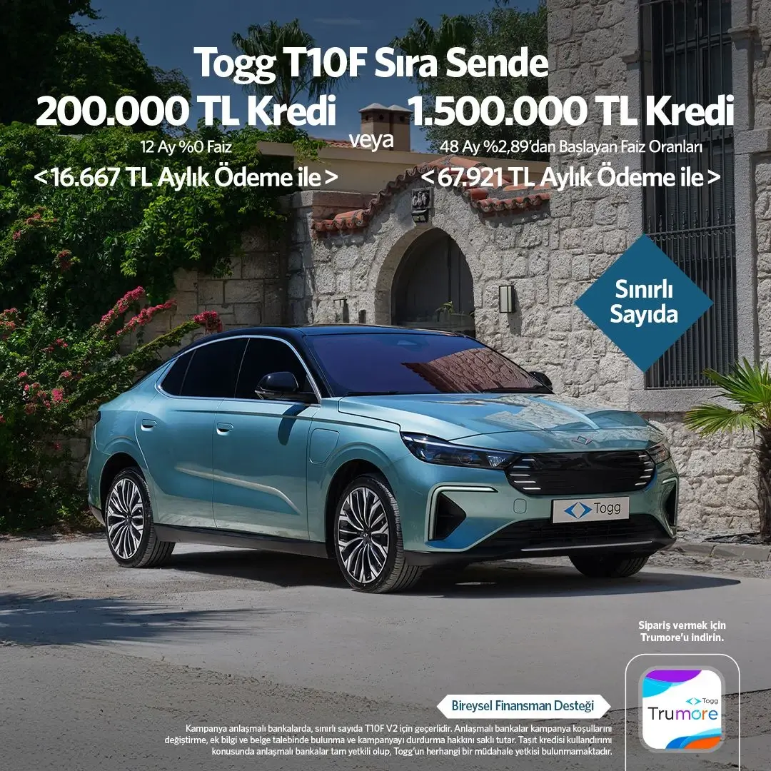 Togg T10F kredi kampanyası