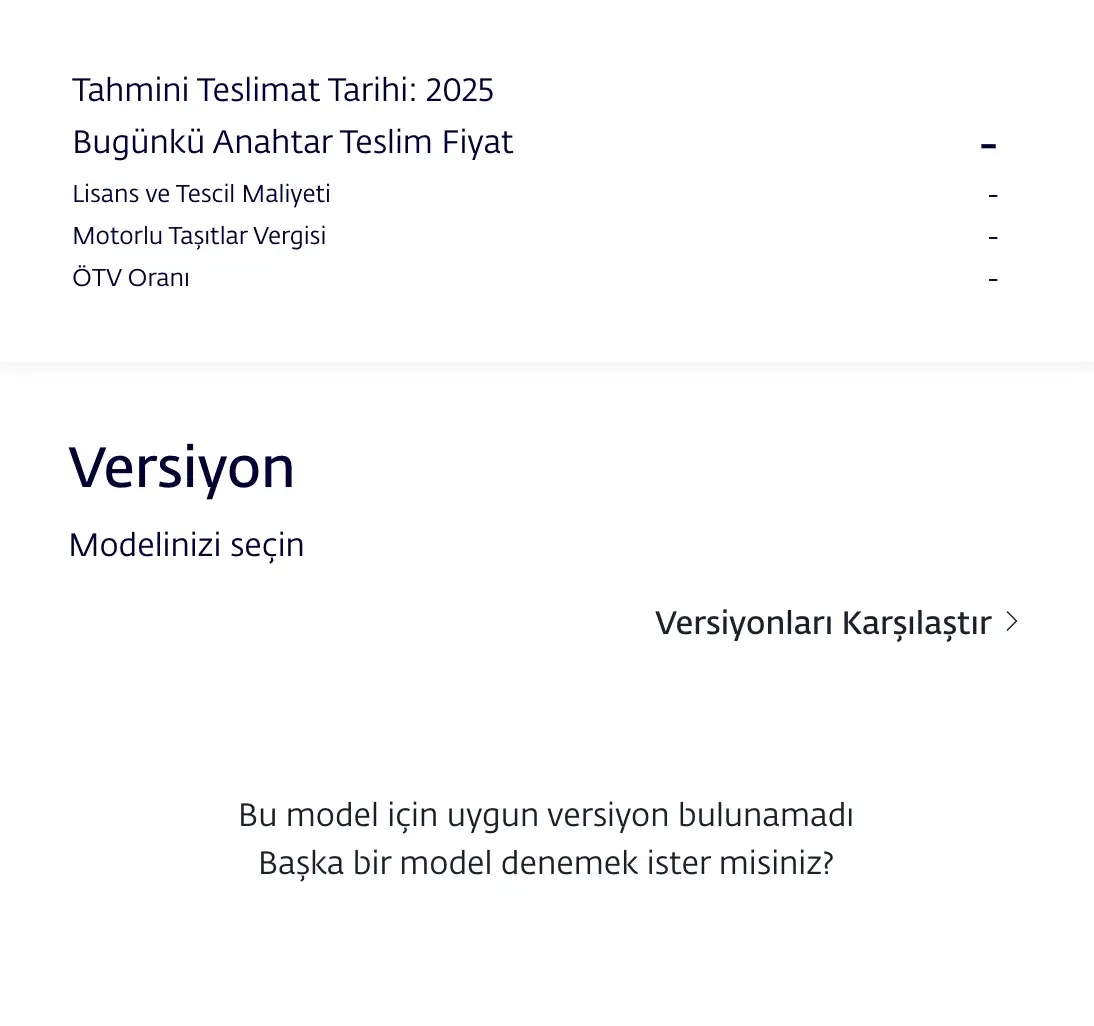 Togg 2025 Sipariş, Stoklar Tükendi