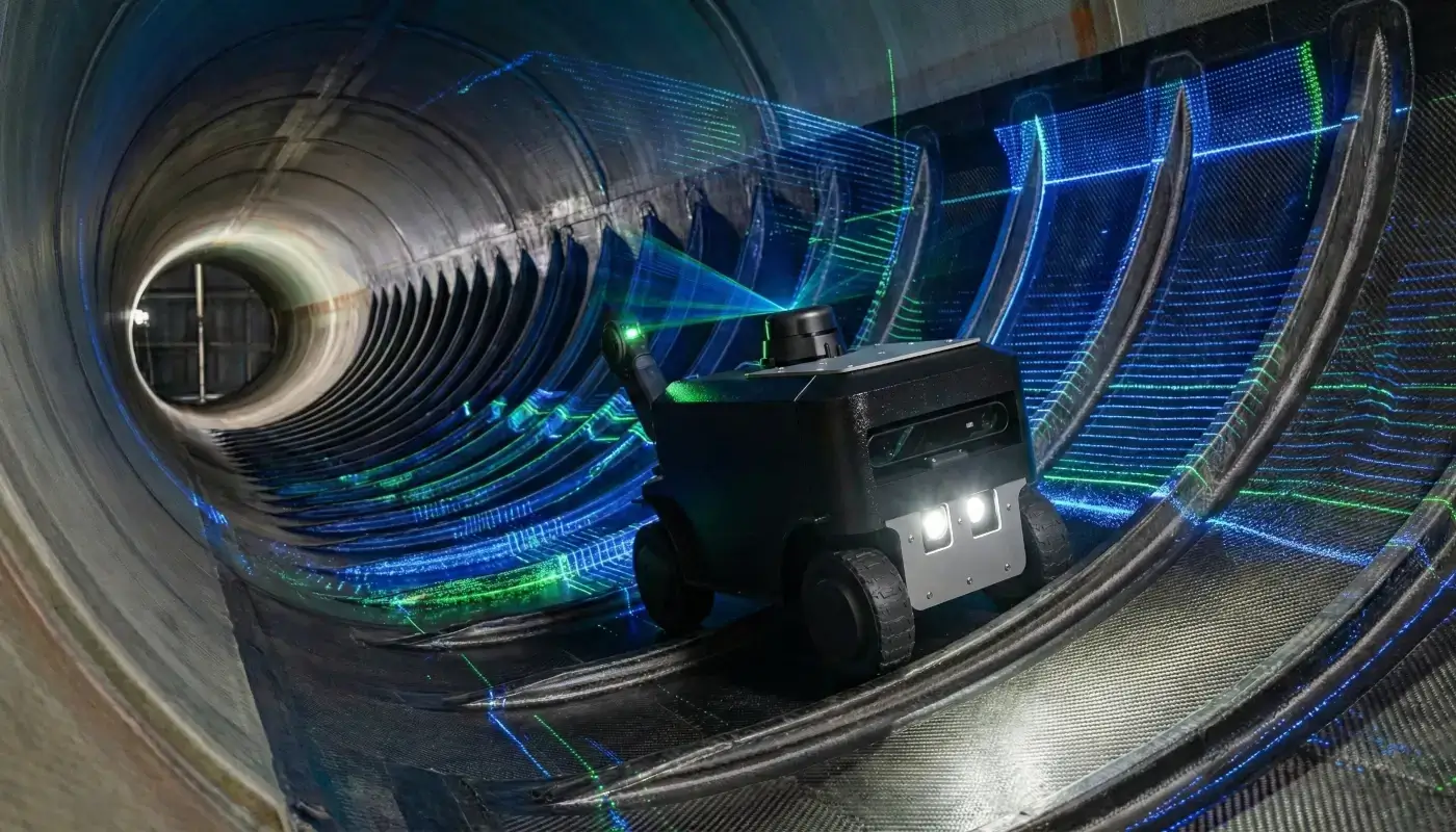 ONNA Robotic Maça, Rüzgar Santrallerinin Kanatlarını Denetliyor. Temsili