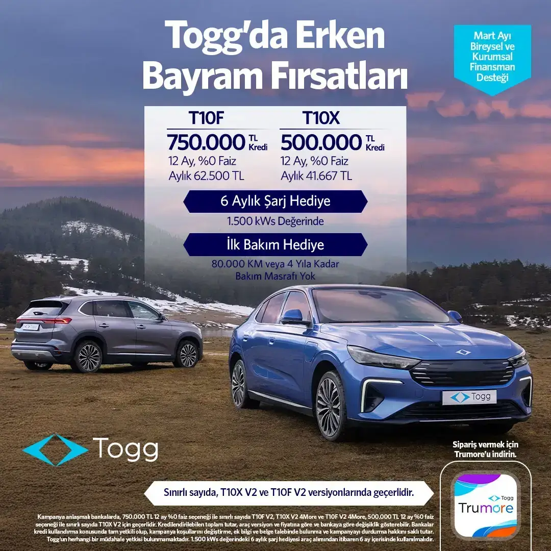 Togg Mart 2026 Bireysel Kampanya