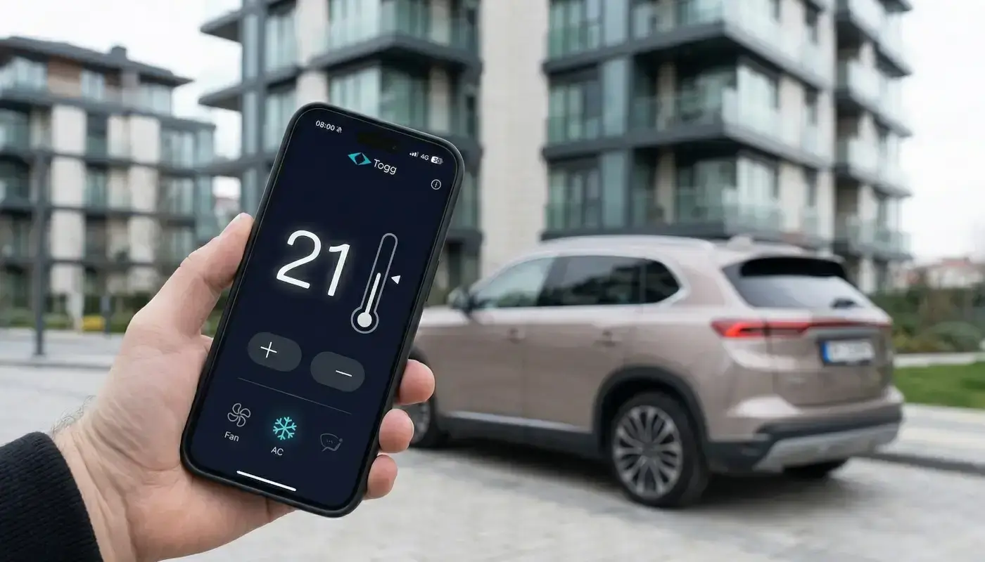 Togg, Uzaktan Araç Yönetimi / Temsili Görsel