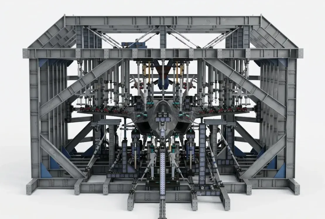 KAAN Tam Boy Statik Test Düzeneği