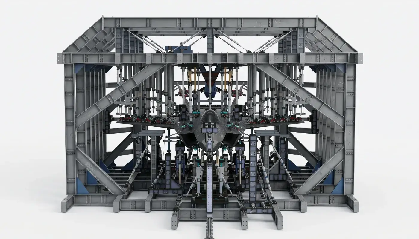 KAAN Tam Boy Statik Test Düzeneği
