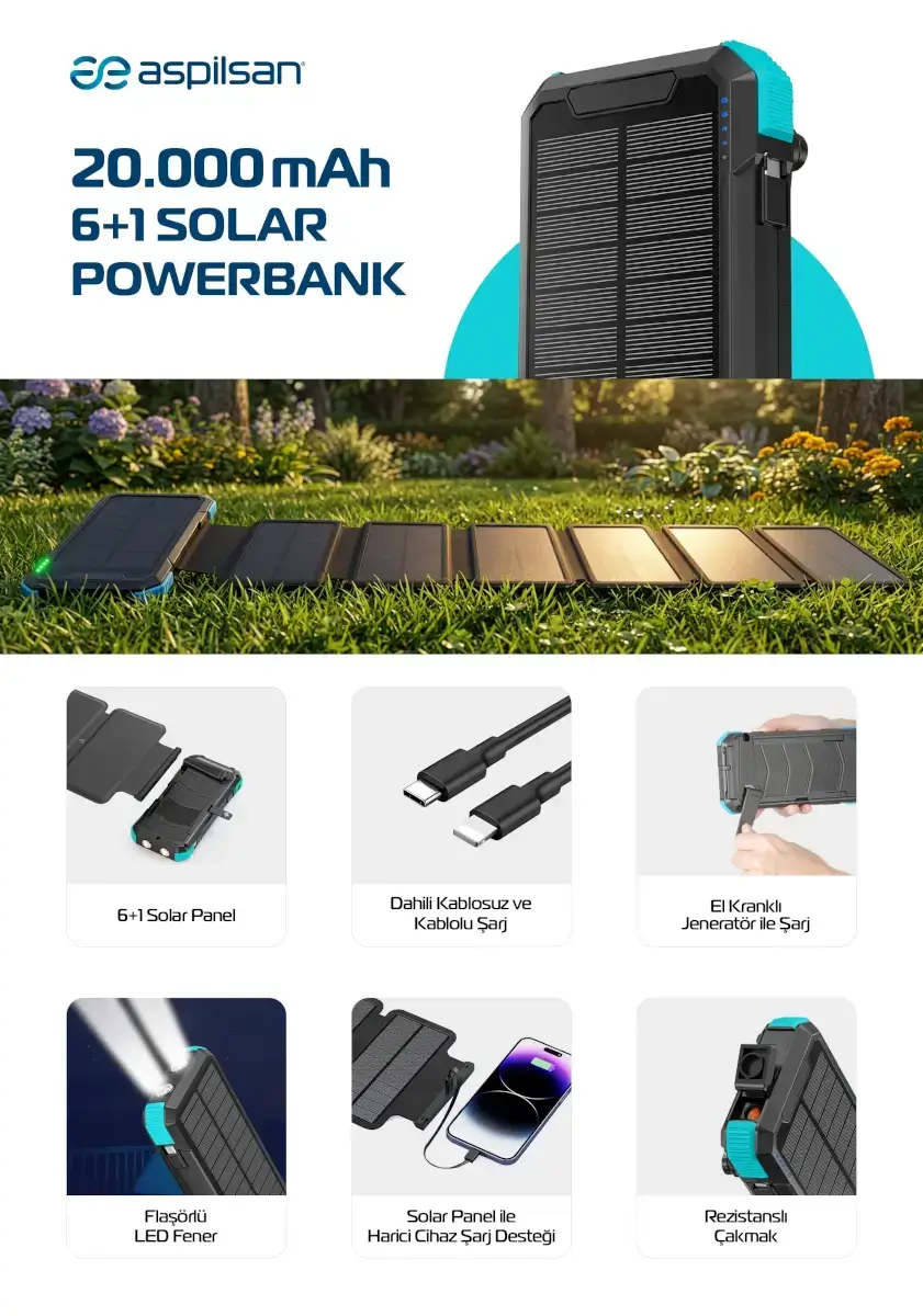 Solar Powerbank ASP-P20000HS