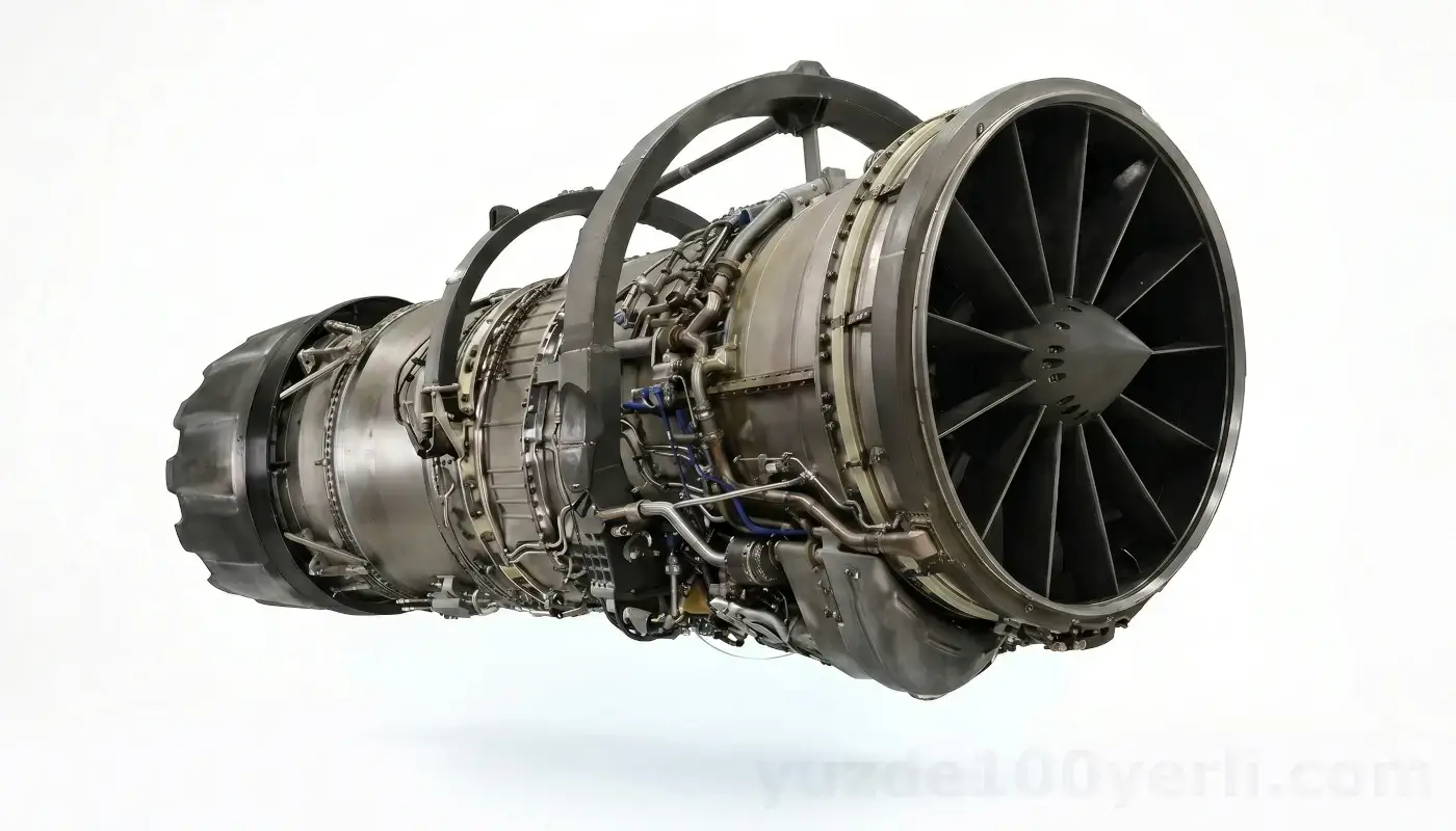 MoND R&D GÜÇHAN Turbofan Engine, AI-Enhanced Image