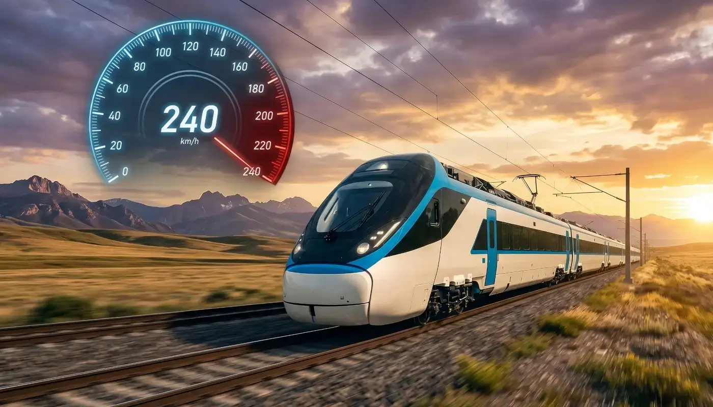 Milli Hızlı Tren Raylarda 240 km/h Hıza Ulaştı