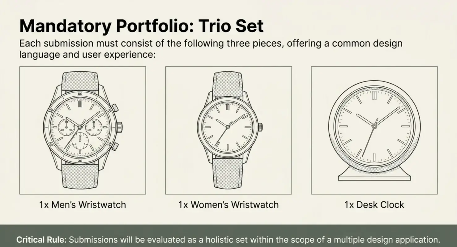 TÜRKPATENT Watch Design Competition - Mandatory Trio Set