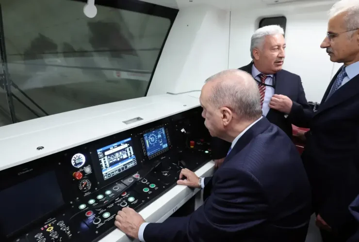 Halkalı Metro Line Test Run, President Recep Tayyip Erdoğan / Abdulkadir Uraloğlu's X Account