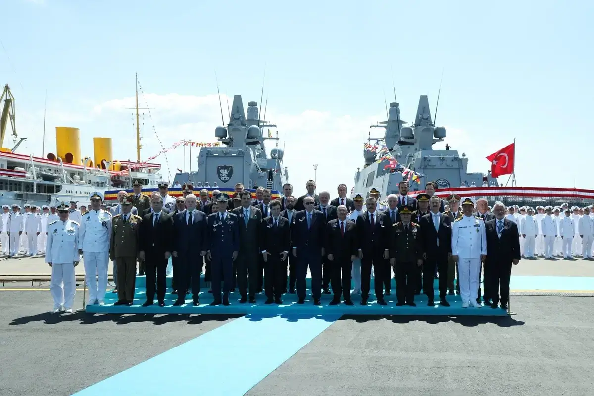 Romanian Warship and TCG KOÇHİSAR Delivery / President Recep Tayyip Erdoğan's X Account