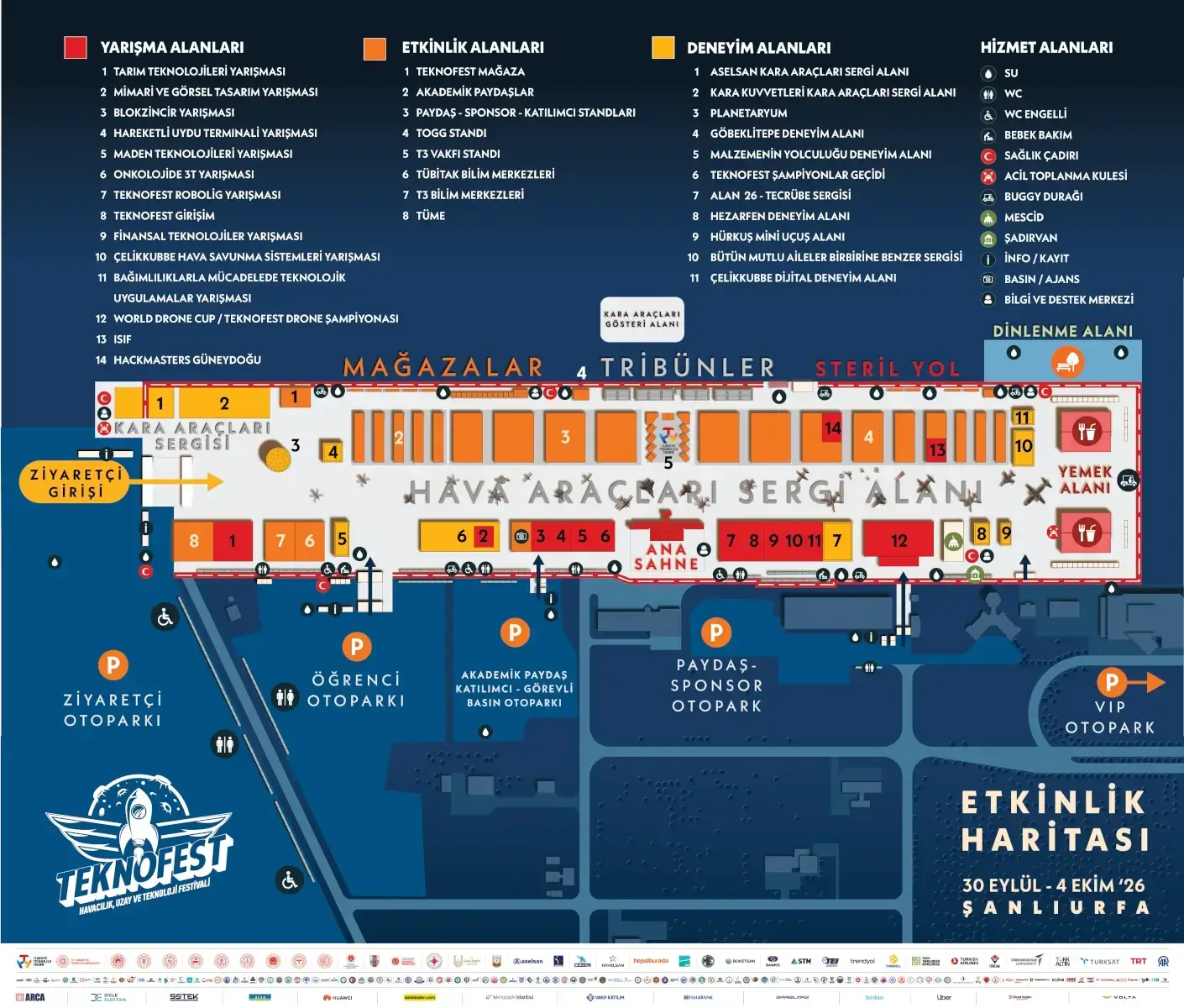 TEKNOFEST 2026 Güneydoğu - Etkinlik Haritası